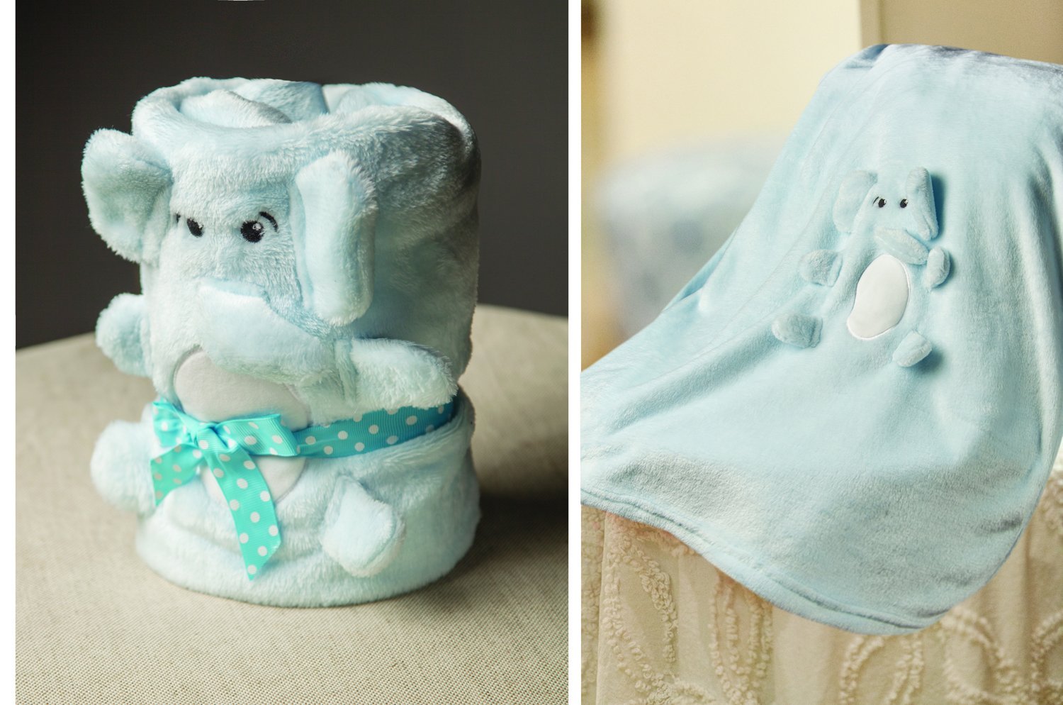 ELEPHANT FLEECE BLANKET 30 X 40