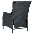 thumbnail image 4 of vidaXL Patio Furniture Set 3 Piece Outdoor Sofa Chair with Table Poly Rattan, 4 of 6
