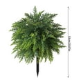 thumbnail image 4 of Artificial Cat Tail - 21" UV Resistant Outdoor Shrubs with Ground Spike - Realistic Bushes for Porch & Garden Decor, 4 of 9