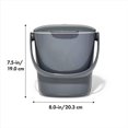 thumbnail image 2 of OXO Good Grips Easy-Clean Compost Bin - Charcoal - 0.75 Gal/2.83 L, 2 of 2