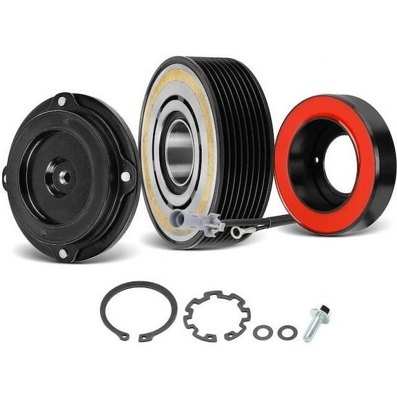 A/C Compressor Clutch Kit One Set - Compatible with 2012 - 2015 BMW 335i Sedan 3.0L 6-Cylinder 2013 2014