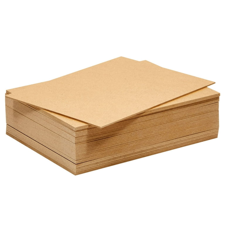  Chipboard Sheets 8.5 x 11 - 100 Sheets of 22 Point Chip Board  for Crafts - This Kraft Board is a Great Alternative to MDF Board and  Cardboard Sheets