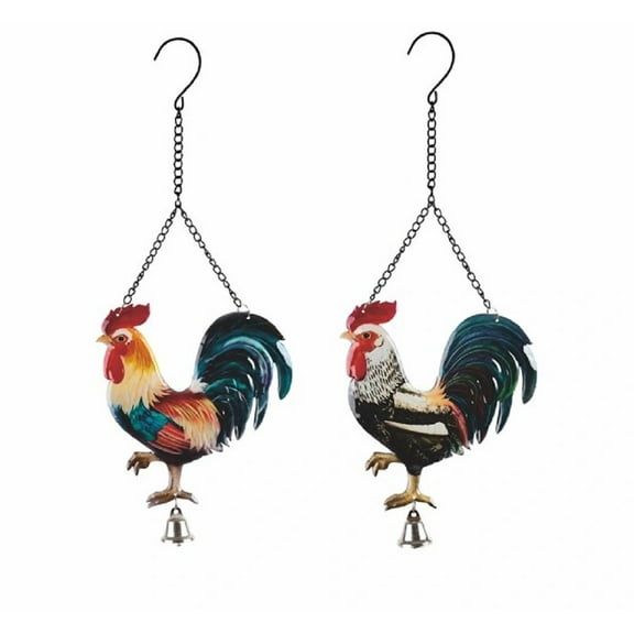 FC Design 2-Piece Rooster Ornaments 6.75" Long Home Decoration Figurine