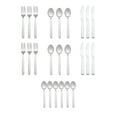 thumbnail image 3 of KitchenTrend Reverie 24 Piece Stainless Steel Flatware Set Service for 6 Silver, 3 of 12