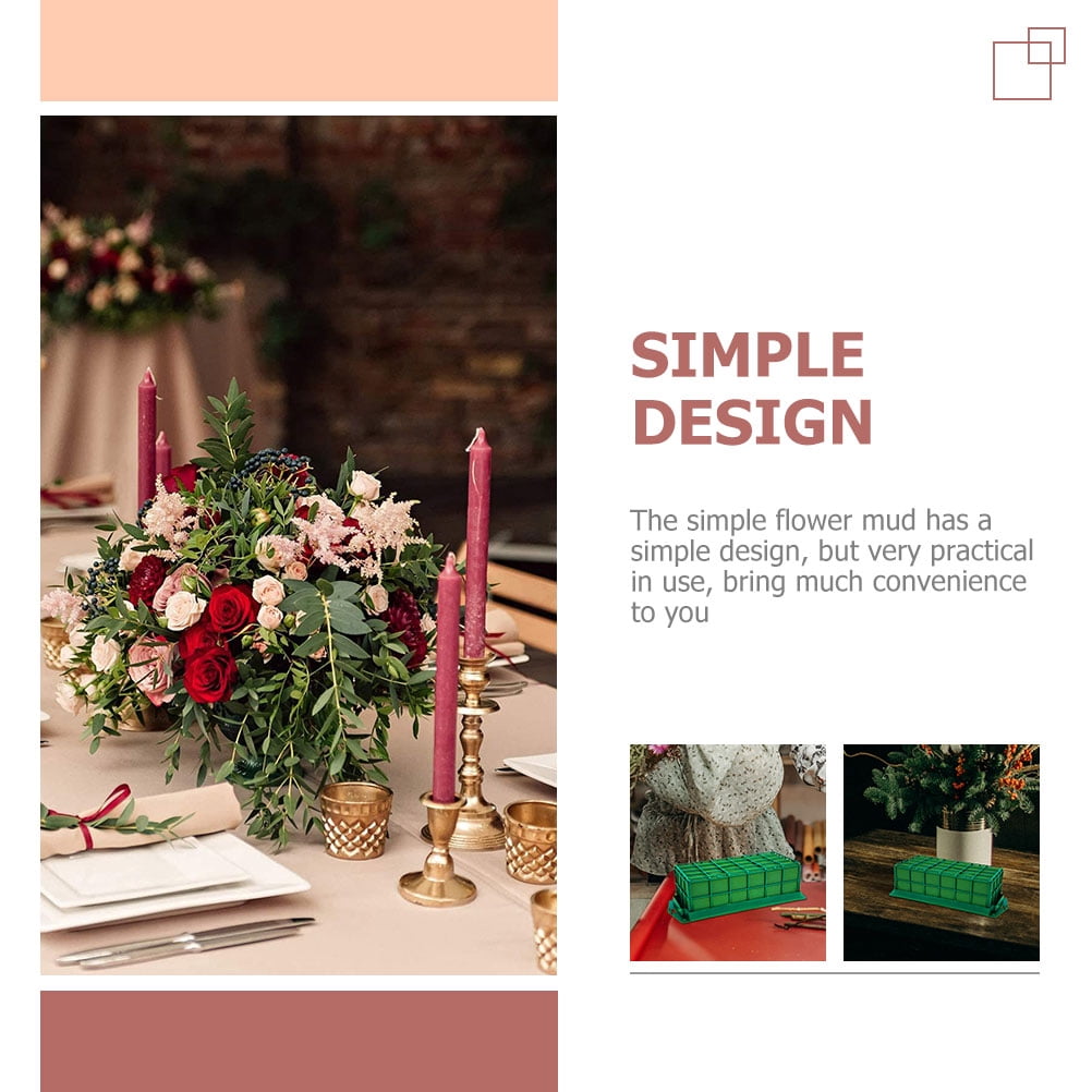 FENGGUIQU 2Pcs Green Floral Foam Cage for Table Flower Arrangement and Wedding Use