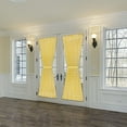 thumbnail image 7 of HomeStock Timeless Tradition Check Rod Pocket Door Panel, 54" x 72" - Yellow, Includes Adjustable Tieback, Light Filtering, Machine Washable, 7 of 7