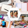 thumbnail image 6 of FORMRS 1-Subject Spiral Notebook 8" x 5" College Ruled 60 Refillable Sheet A5 Hard Cover, 2 Pack, Yellow Dog Artist, 6 of 7