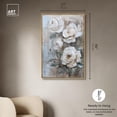 thumbnail image 5 of White Mirage I Canvas Print Floral Wall Decor by Art Remedy, Gold Frame, 30 x 45, 5 of 7