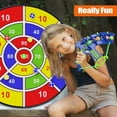 thumbnail image 4 of Playoza 29" Large Dart Board for Kids, Kids Dart Board with 20 Sticky Balls, Boys Toys, Indoor/ Sport Outdoor Fun Party Play Game Toys, Birthday Gifts for 3 4 5 6 7 8 9 10 11 12 Year Old Boys Girls, 4 of 7