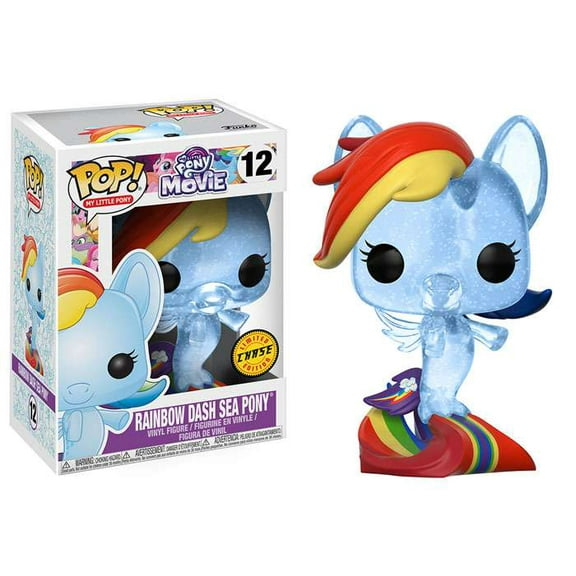 Funko POP! My Little Pony Rainbow Dash Sea Pony Vinyl Figure (Clear, Chase Version)