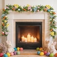 thumbnail image 6 of Easter Carrot & Egg Vine Door Decoration - Colorful Spring Branch Leaf Floral Wreath for Indoor Outdoor Home Patio Porch, Festive Easter Vine Decor for Holiday Party Gathering Display, 5.74ft, B, 6 of 9
