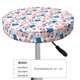thumbnail image 4 of Balery American Gnomes Fundas de asiento para taburete de bar redondo de tela de terciopelo ajustables que protegen de arañazos y manchas para sillas de 14 a 17 pulgadas.-13 inch, 4 of 7