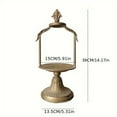 thumbnail image 3 of 1pc Vintage European Style Metal Candle Holder, French-Inspired Tabletop Decor with Antique Finish, Decorative Iron Art Candle Stand for Home Ambiance, Tabletop Candle Display, 3 of 6