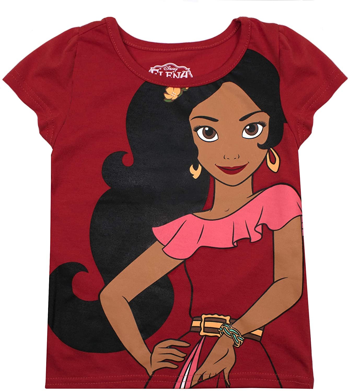 Disney Girls 3-Pack Short Sleeve T-Shirts, Casual Clothing for Toddlers and Kids - Elena of Avalor - image 2 of 4