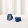 thumbnail image 5 of REGALWOVEN Velvet Ring Box for Proposal, Engagement, Wedding, Ceremony, Jewelry Ring Box Storage Ring Holder Box Blue 2*2*1.7in, 5 of 6