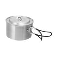 thumbnail image 2 of jinwen Camping Pot Boiling Water Outdoor Cooking Pot for Travel Backpacking Fishing Double Handle, 2 of 9