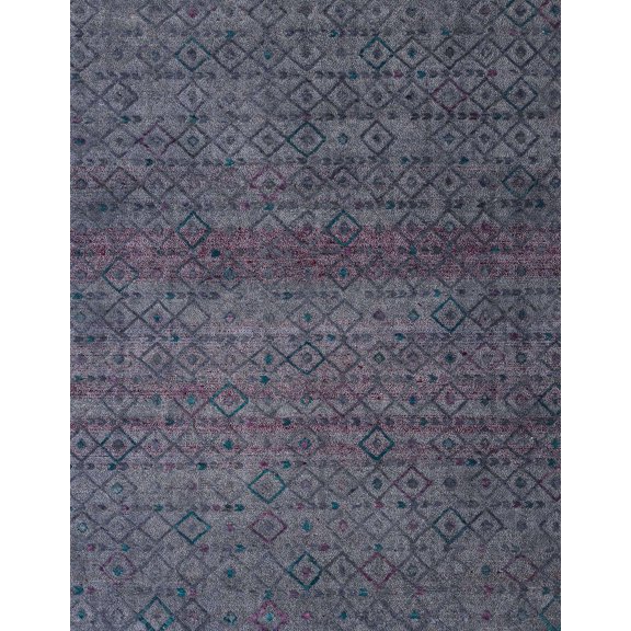 Ahgly Company Machine Washable Indoor Rectangle Abstract Slate Gray Area Rugs, 5' x 7'