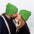 thumbnail image 5 of Lsque St Patrick's Day Pattern Knitted Beanie, Unisex Winter Hat, Knit Hat Winter Beanies Thick Fisherman Beanies Cuffed Plain Skull Caps, 5 of 6