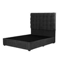 thumbnail image 2 of Recámara Individual Trinity Slip Negro con Cabecera + Box Base Cama, 2 of 8