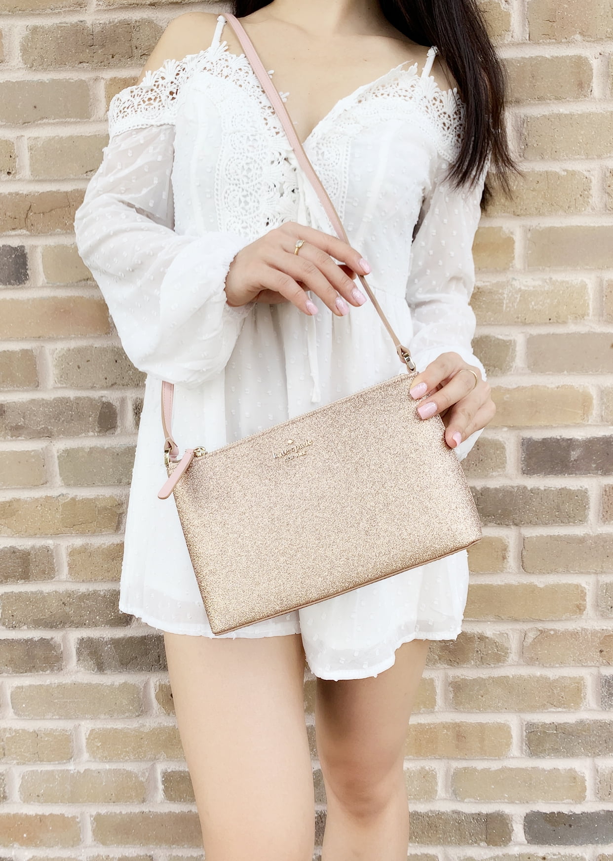 rose gold kate spade crossbody