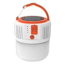 TACILIP Garden Decor for Outside, High Power Solars LED Camping Light USB Rechargeable Bulb for Outdoor Tent Lamp Portable Lantern Emergency Lights for BBQ Hiking, Men Gifts