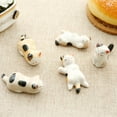 thumbnail image 4 of Soumake Chopsticks Holder Cat Shape Support Forks Ceramic Cartoon Animal Home Chopsticks Rest For Kitchen, 4 of 8