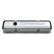 Proform 141-103 Valve Covers Stamped Steel Tall Chrome with Baffle Bowtie Logo Fits select: 1967-1986 CHEVROLET CAMARO, 1969-1986 CHEVROLET C10