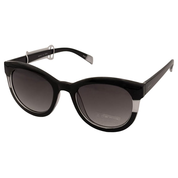 Esprit Womens Sunglass Plastic Soft Cat Black on Brown Gradient Lens ET39108 538