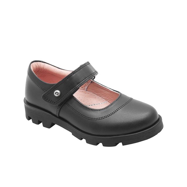 Zapato Escolar Para Niña Piel Dogi® Ajuste Contactel Plantilla Con Arco negro 25
