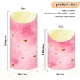 thumbnail image 3 of 2 PCS Tilted Flameless Candles Flickering LED Lights Battery Operated Candles with Remote Timers for Holiday Decor Pink Background with Hearts, 3 of 7