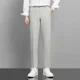 thumbnail image 3 of Pantalones de traje masculino recortados Pantalones de verano blancos rectos para hombre Sastrería 2024 Ropa de diseñador Vestido elegante de estilo coreano de lujo, 3 of 5