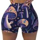 thumbnail image 2 of Fotbe Floral Hippie Mushrooms Shorts Sin Costuras – Shorts Deportivos de Cintura Alta para Mujer, Elásticos para Gimnasio, Yoga, Running o Ciclismo-X-Large, 2 of 8