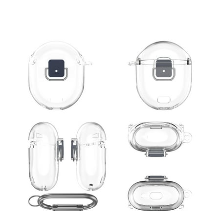 TPU Protective Cover for Google Pixel Buds Pro 2 Shockproof Anti-Lost Earphone Hard Shell Case Lightweight Headphone Protective Sleeve Skin with Carabiner