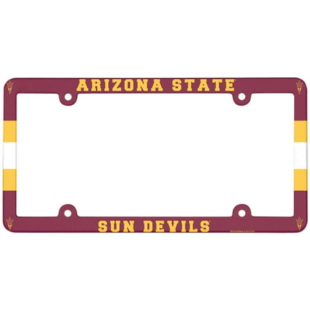 - Arizona State Sun Devils WinCraft Full Color Plastic License Plate Frame - No Size