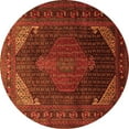 thumbnail image 1 of Ahgly Company Indoor Round Persian Orange Traditional Area Rugs, 5' Round, 1 of 1