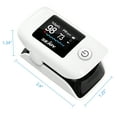 thumbnail image 4 of Sejoy Pulse Oximeter Fingertip with Sound Reminder, Smart Blood Oxygen Saturation Monitor with Carrying Bag, Batteries, and Lanyard - White, 4 of 9