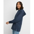 thumbnail image 3 of Hanes EcoSmart Women's Fleece Hoodie Navy Heather S, 3 of 5