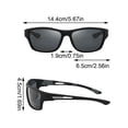 thumbnail image 2 of Polarized Sports Sunglasses for Men and Women UV400 Protection Wrap Around Goggles for Driving Fishing Cycling Running Windproof Eyewear with Lanyard Strap B B, 2 of 7