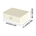 thumbnail image 2 of HOARBOEG Cream Wind Desktop Cosmetics Storage Box, 2 of 6