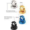 thumbnail image 2 of 8 Piezas Pendientes No Perforantes Clip de Oreja Aros Falsos para Hombres y Mujeres, Acero Inoxidable, 4 Colores, 2 of 4