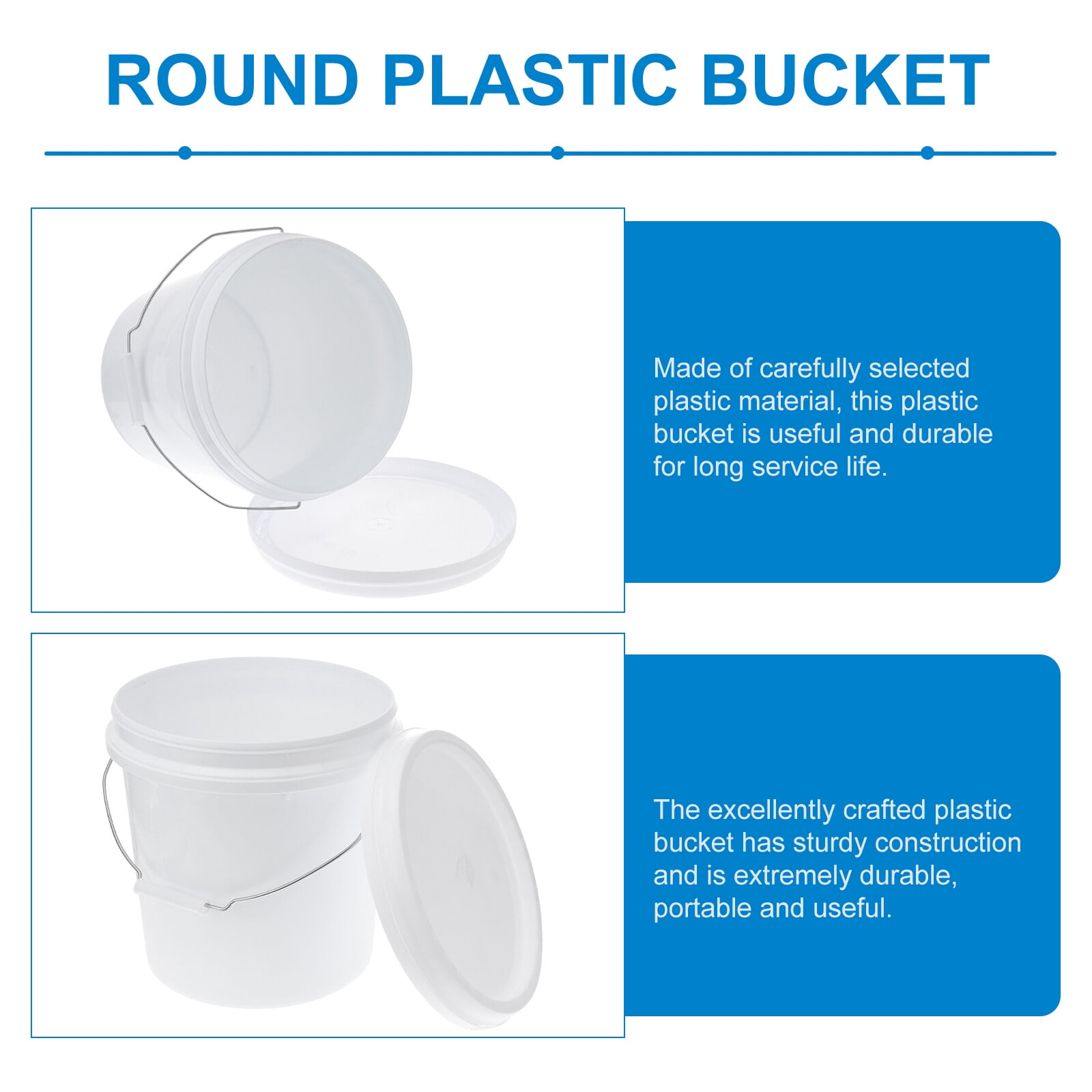 Plastic bucket sizes outlet