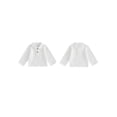 thumbnail image 2 of Cenuakty Toddler Boy Linen Shirt Casual Solid Color 1/3 Button Lapel Long Sleeve Tops with Chest Pocket for Kids Fall Clothes, 2 of 9