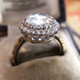 thumbnail image 2 of Vintage brillante comprometido para las mujeres anillo de joyería redondo circón Anillos de moda, 2 of 2