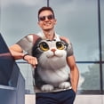 thumbnail image 4 of Fotbe Cute Cartoon Kitten Camiseta Polo de Golf para Hombre con Estampado – Camisa Deportiva Transpirable con Cuello Abotonado-X-Large, 4 of 6