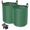 thumbnail image 1 of Juego de 2 sacos de jardín, bolsas de basura de jardín de 300 l, sacos de hojas plegables e independientes, bolsas de hojas de otoño JFHHH pequeña, 1 of 5