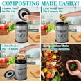 thumbnail image 4 of Compost Bin Kitchen Counter,Countertop Compost Bin with Lid,Indoor Kitchen Compost Bin,Countertop Composter Container,Compost Pail Food Waste Bin for Kitchen,1.0 Gallon,Grey, 4 of 7