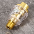 thumbnail image 1 of 1/4inNPT Mini in Line Oiler Lubricator, Gold Color Copper, Durable, Smoother , , Tool Accessory for Pneumatic Tools, 1 of 8