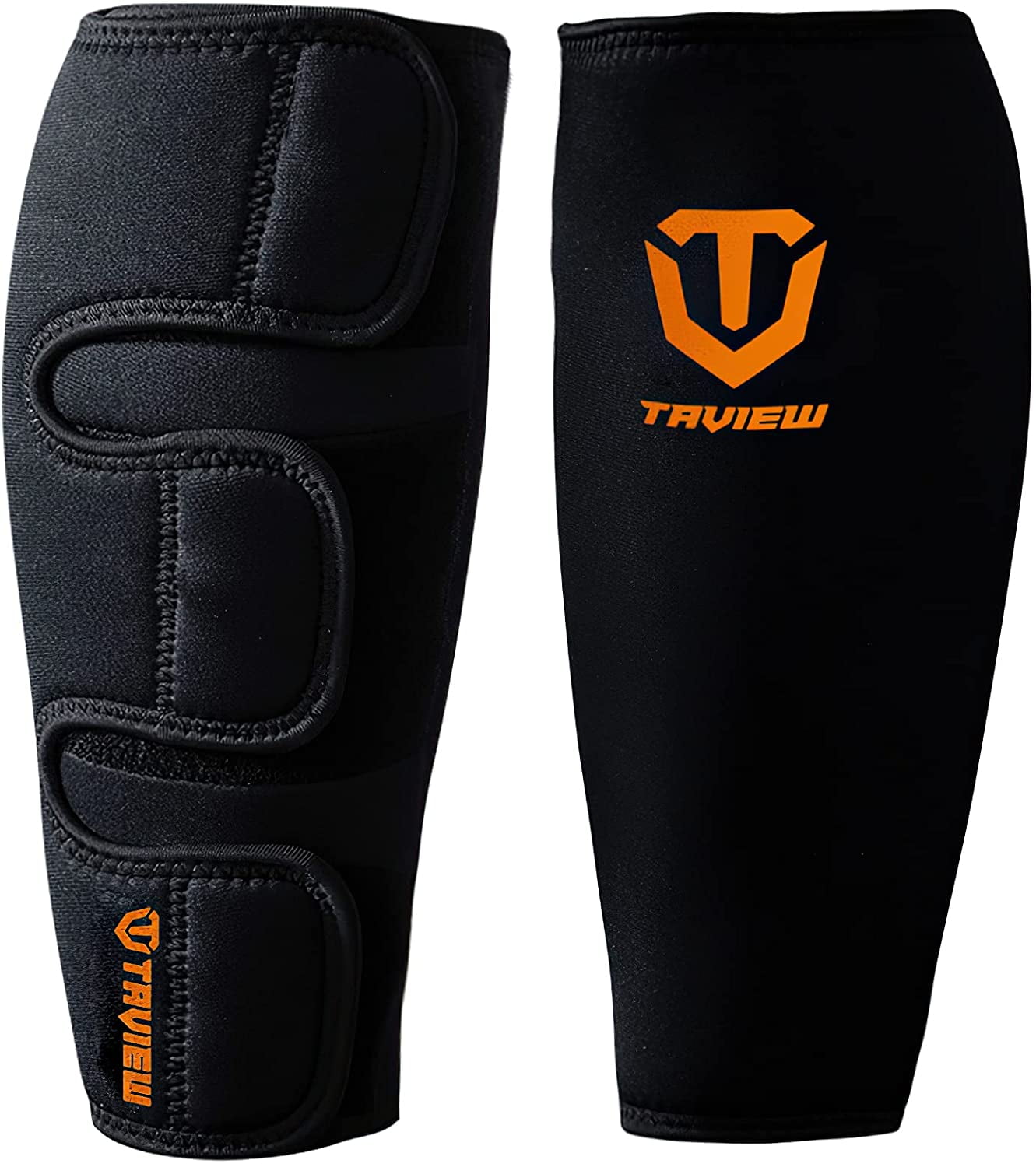 TAVIEW Weightlifting Deadlift Shin Guards, Calf Support Brace 5mm Thick
