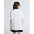 thumbnail image 3 of Weekend Academy Girls Short Sleeve Boxy Graphic T-Shirt, Sizes 4-18, 3 of 6
