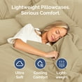 thumbnail image 4 of CGK Linens Extra Soft Pillowcases Set of 4 - King Size Hotel Luxury Breathable & Cozy 4-Piece Pillow Covers, Beige, 4 of 7